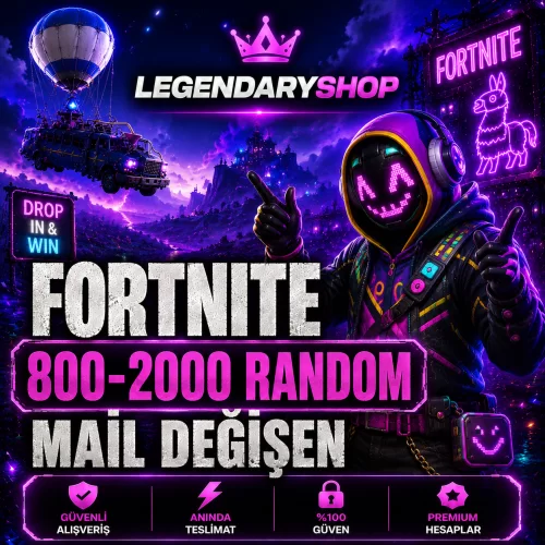  ⭐ 800-2000 SKİN FORTNİTE MAİL DEĞİŞEN HESAP⭐